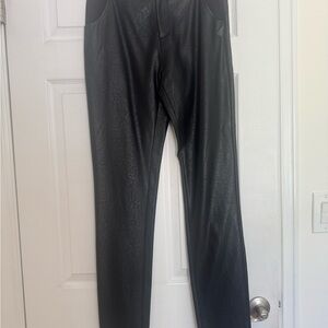 Women’s Black Leather Pants